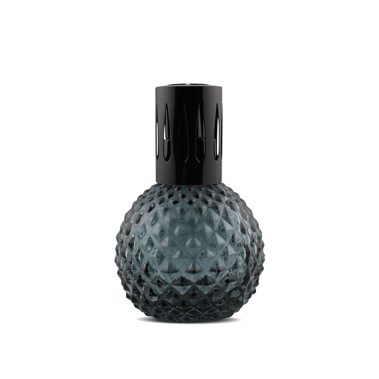 210ml Round Black Crystal Cut Glass Aromatherapy Lamp