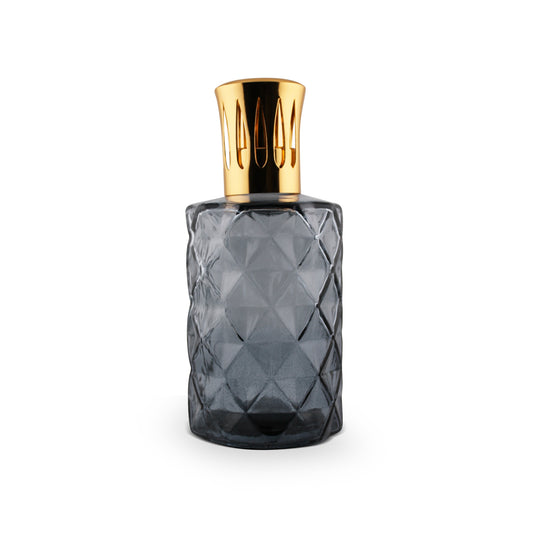 330ml Tall Diamond Denim Glass Aromatherapy Lamp