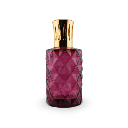 330ml Tall Diamond Fuchsia Glass Aromatherapy Lamp