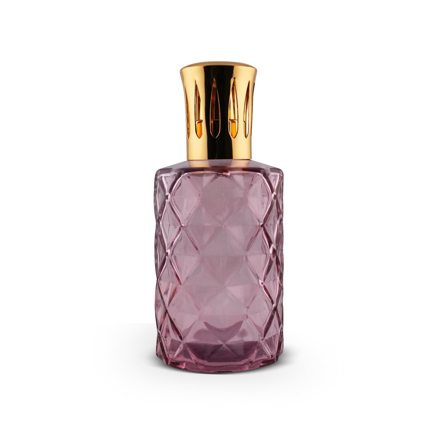 330ml Tall Diamond Cotton Pink Glass Aromatherapy Lamp