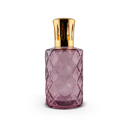 330ml Tall Diamond Cotton Pink Glass Aromatherapy Lamp