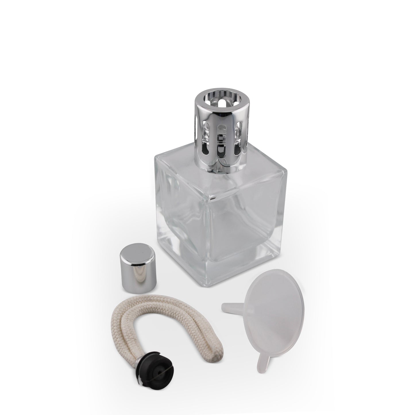 200ml Square Clear Glass Aromatherapy Lamp