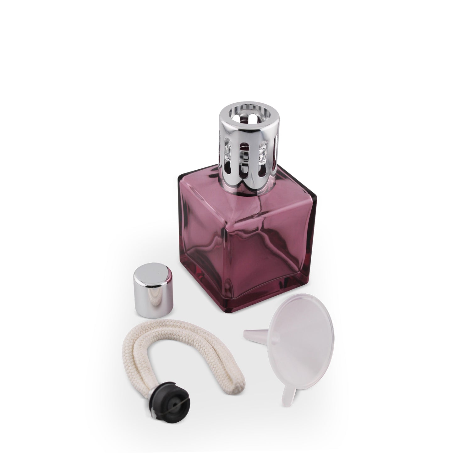 200ml Square Amethyst Glass Aromatherapy Lamp