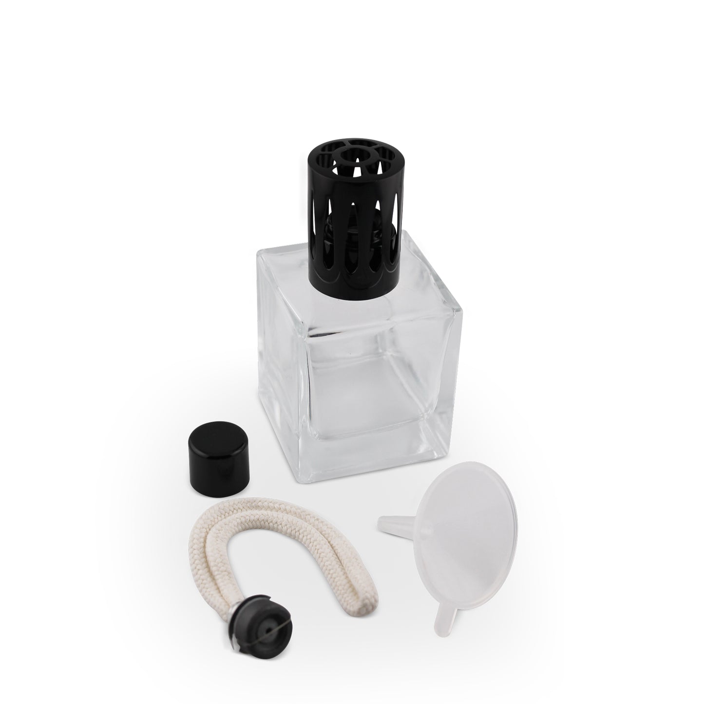 200ml Square Clear Glass Aromatherapy Lamp