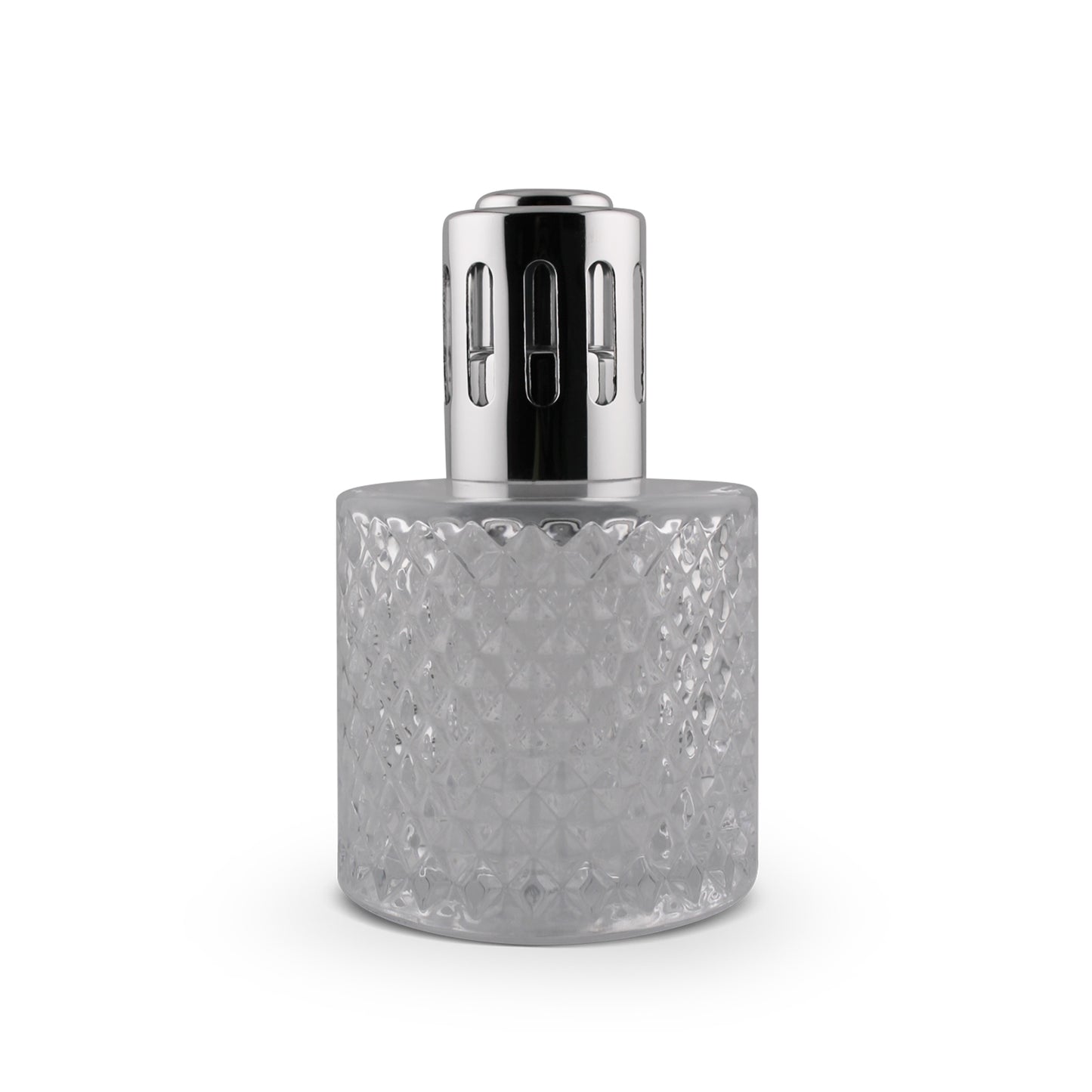 200ml Round Clear Glass Diamond Cut Aromatherapy Lamp