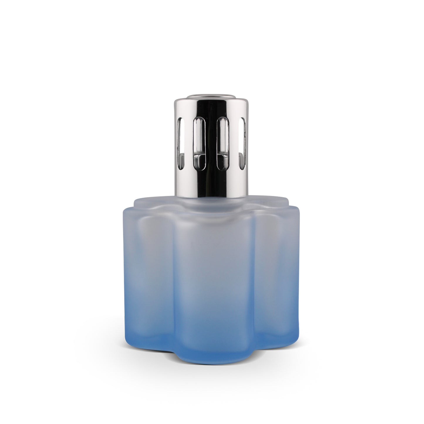 185ml Flower Opaque Blue Glass Aromatherapy Lamp