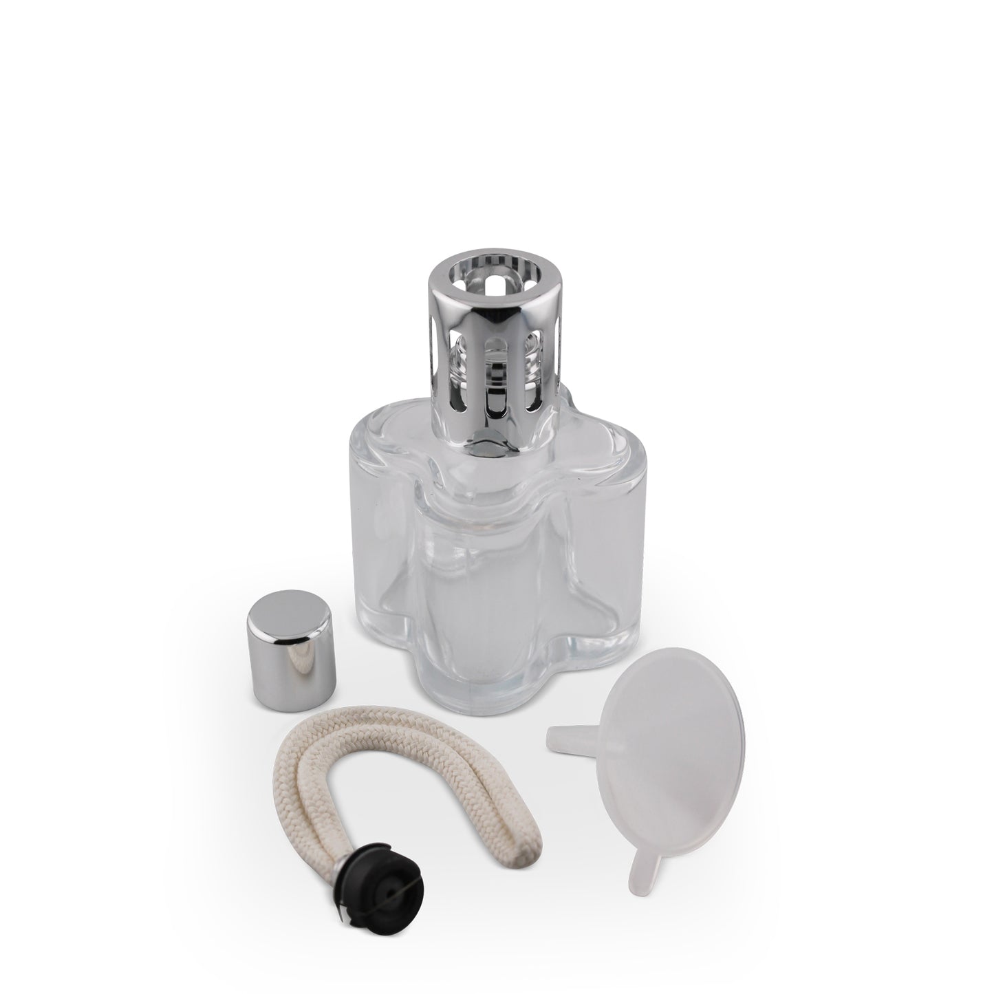 185ml Flower Clear Glass Aromatherapy Lamp